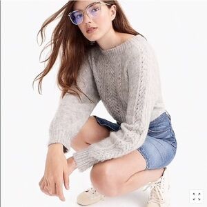J. Crew Point Sur Marled Grey Sweater, Women’s (L)